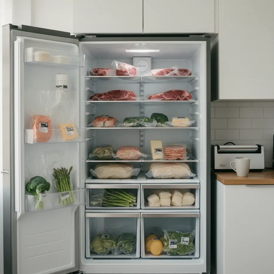 Lebensmittel vakuumieren im Kühlschrank, Haltbarkeitstabelle und Fehlerübersicht