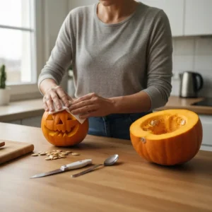halloween kürbis haltbar machen